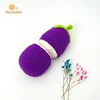 Eggplant crochet kit (pattern+yarn)