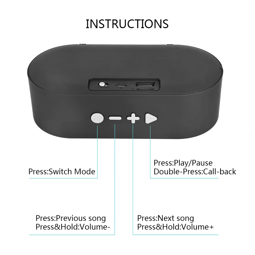 Gift Customized OEM Sport Outdoor Waterproof TF Card FM Radio Mini Wireless Bluetooth Speaker - ANKUX.COM