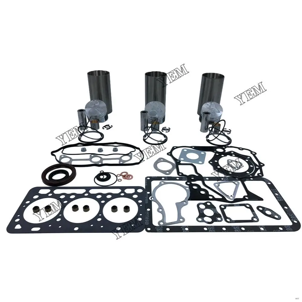 D902 Engine Overhaul Kit With Piston Rings Liner Cylinder Gaskets for Kubota Forklift Excavator Skid Steer Aftermarket Parts