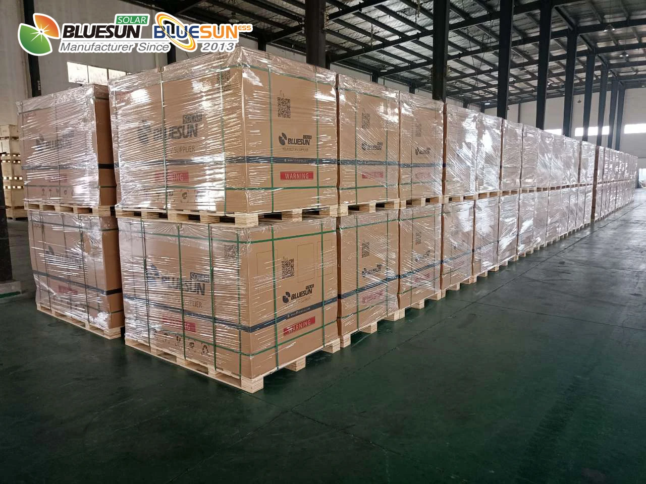 Bluesun 450W Bifacial Solar Panels | Double-Glass N-Type | Ideal
