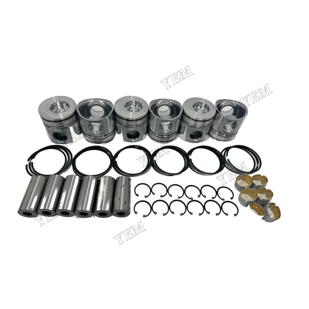 Cylinder Piston and Ring Kit Compatible for Komatsu 6D102 Engine Parts Factory 5