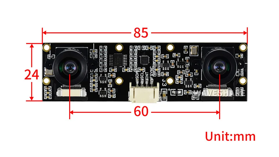 Nvidia jetsonナノカメラ8MP IMX219双眼カメラステレオビジョン深用 