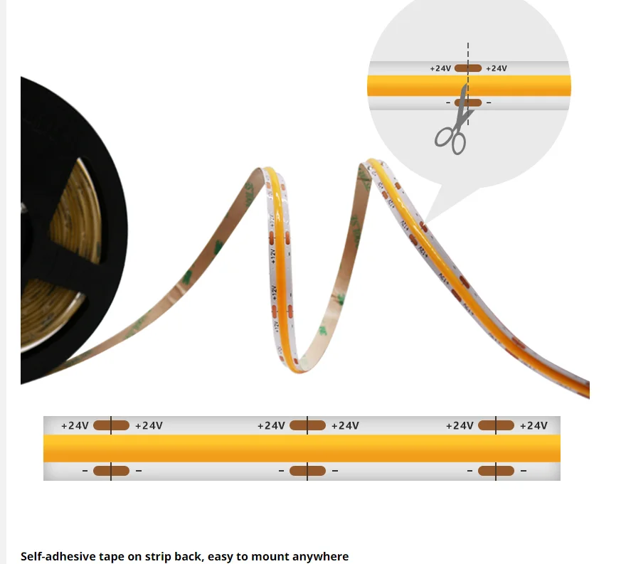 Width 8mm 10W/M Flexible Ribbon Tape 480 Leds IP20 For Decoration