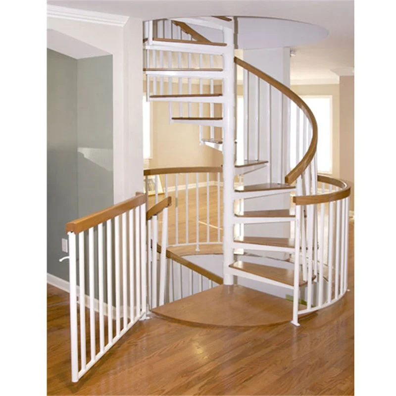 DAIYA Spiral Stair Dwg with Tempered Glass Railing