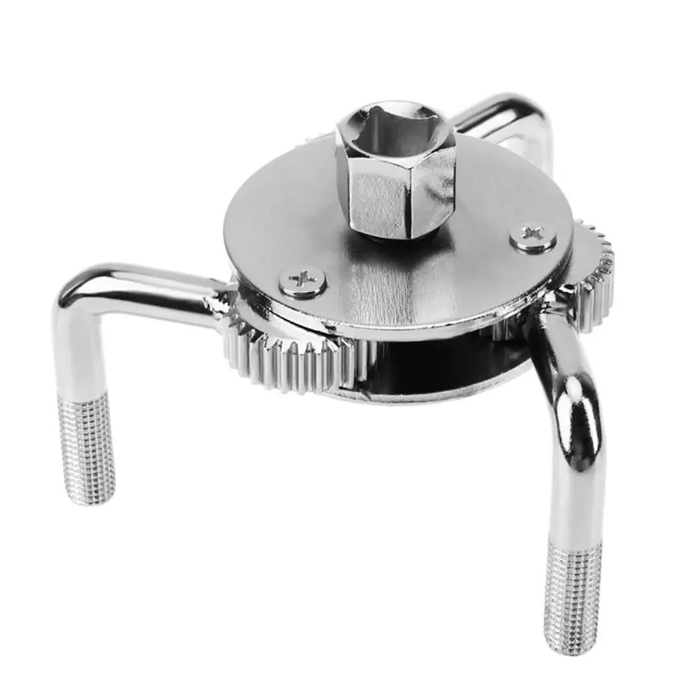 Car Repair Tools Carbon Steel Adjustable 3 Jaw Oil Filter Removal Wrench