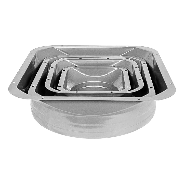 Tuosheng 150mm Flexible Air Duct Flange Connector Galvanized