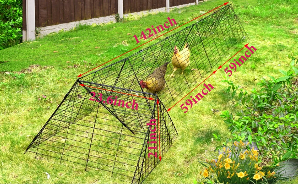 Chicken Tunnels for Outside - Portable and ECO FRIENDLY