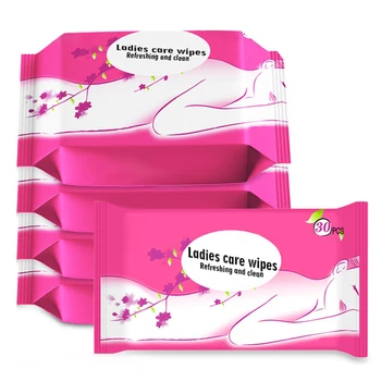 10Pcs/Pack oem female organic feminine vaginal cleansing Hygiene wet wipes for women Clean