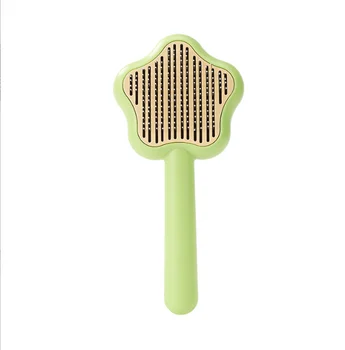 Pet self-cleaning comb, dog and cat hair cleaning comb, hair remover, pet brush