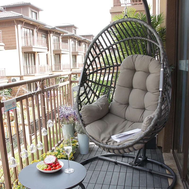 Egg Chair Apartment Balcony Wooden Hanging Chair Gaya Matching