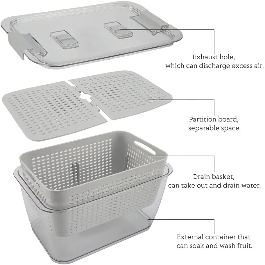 Fresh Produce Vegetable Fruit Storage Containers Stay Fresh Containers