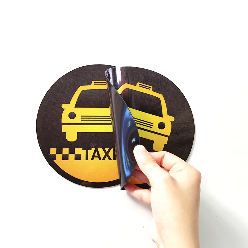 タクシー　ドアマグネットサイン製作 カスタムマグネットタクシードアサイン 強力マグネット車両デカール