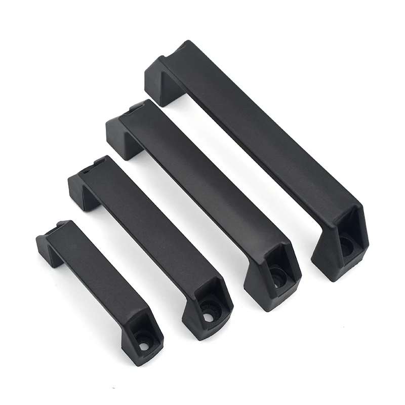 XK637 150 мм высококачественная мебель черная мостовая Ручка U-образная пластиковая ручка для