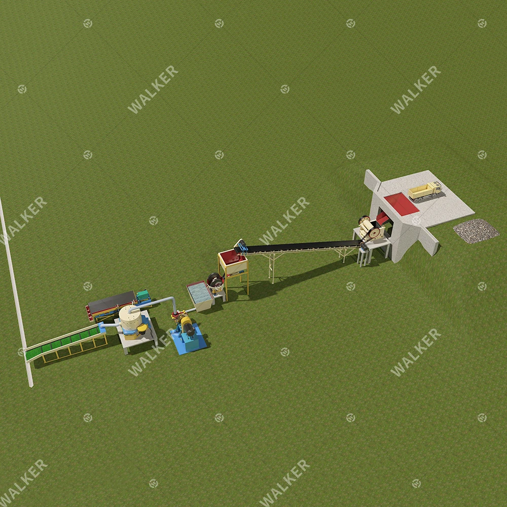 Low Investment Mineral Processing Small Scale Rock Gold Processing Plant