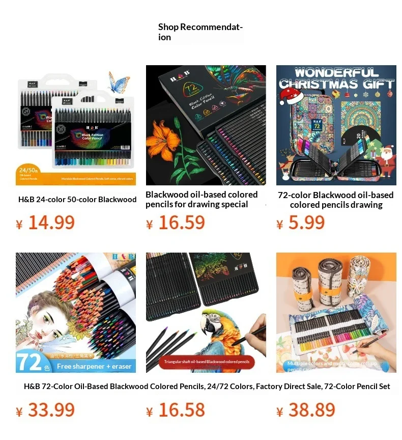 Professionele kleurpotloden set aquarel en oliebasis_voghion.com