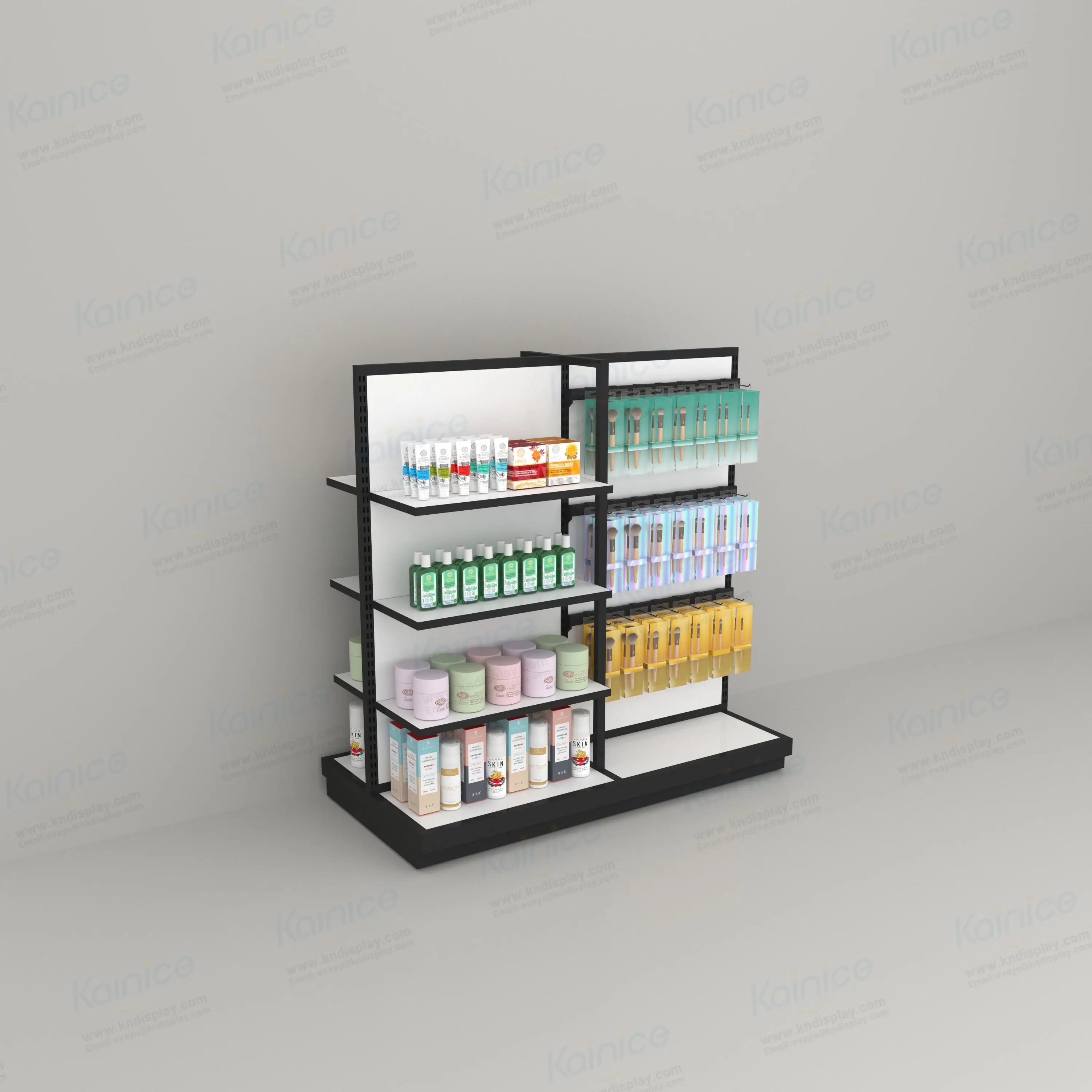 Kainice Custom Size Brands Eyelash Cosmetic Display Case Cabinet ...