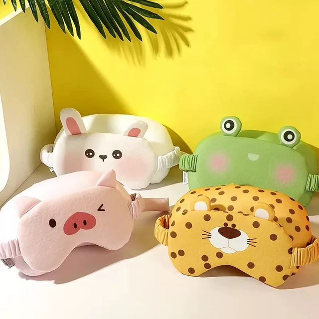 Customized Kid's Cartoon 2-in-1 Eye Mask U-shaped Microbeads Sleeping Pillow Foe Travel and Airplane