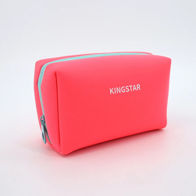 Toppsalg reisesminkpose reise kosmetikk multifunksjonell toalettpose vannskjermende penselpose neopren glidelås pose