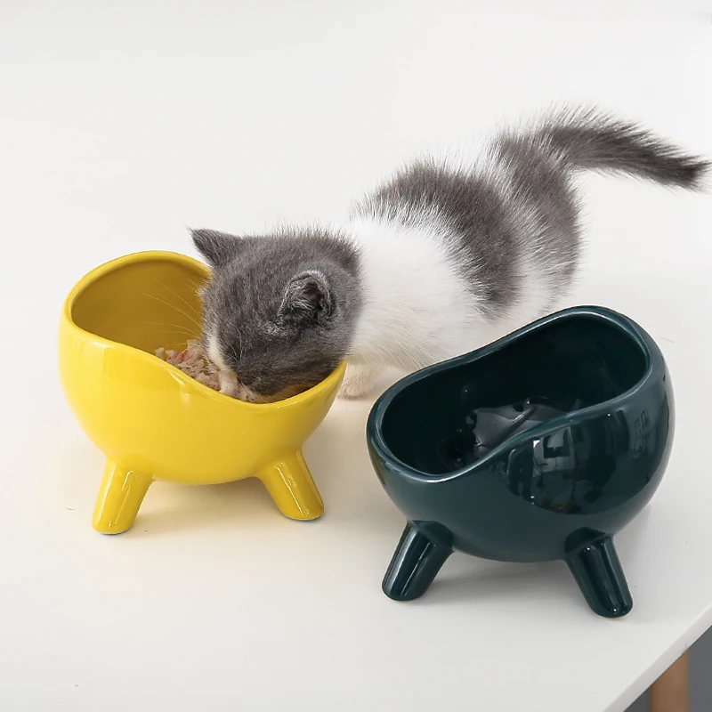 ceramic cat feeder