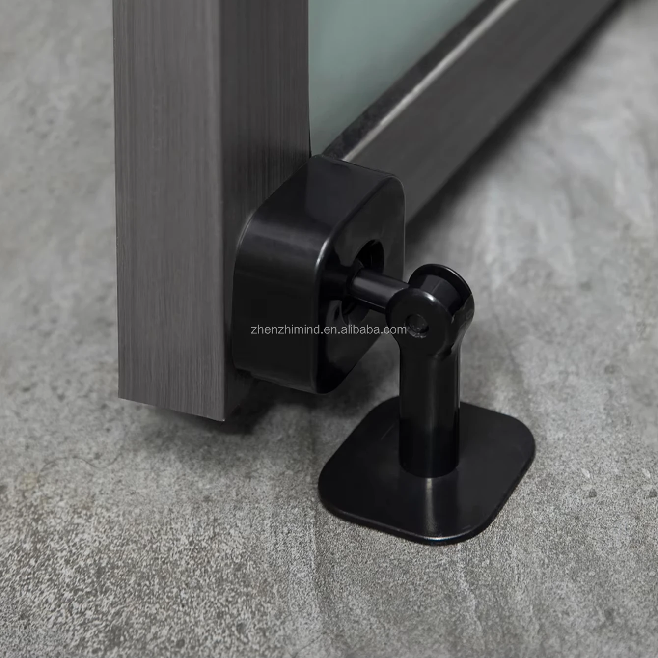 Dual-Purpose Plastic Draft Stopper Anti-Collision Room Door Accessory Rotatable Horizontal Vertical Design Easy Installation