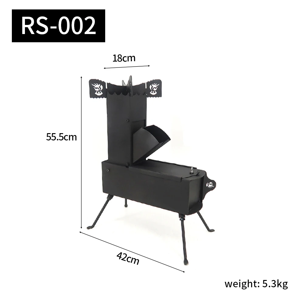 Portable Outdoor Home Camping Wood Burning Stove Bushcraft Survival