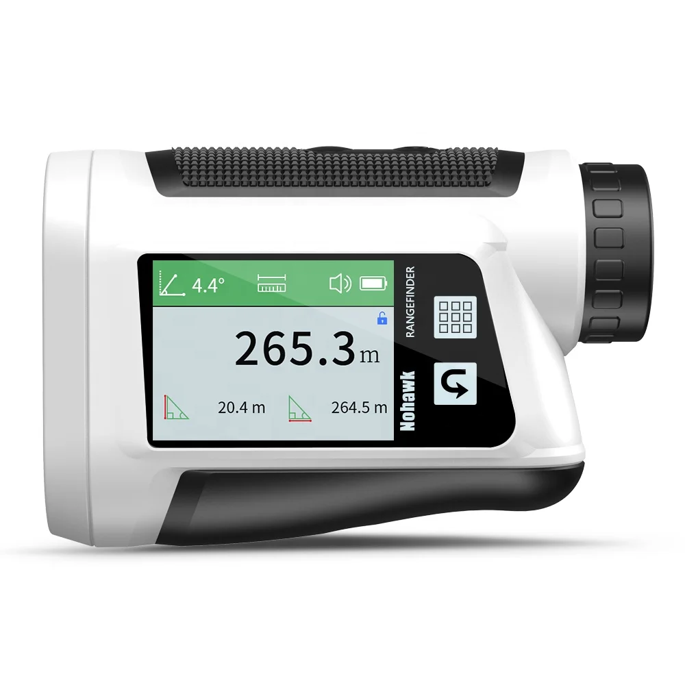 Golf laser rangefinder 600m mini outdoor use smart range finder with screen and speaker-666086