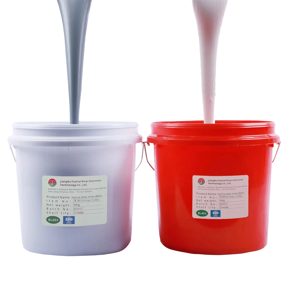 CR TM SPotting-2100 AB Two-Part Electronic Silicone Sealant Potting Adhesive Insulator for High-Temperature LED Components