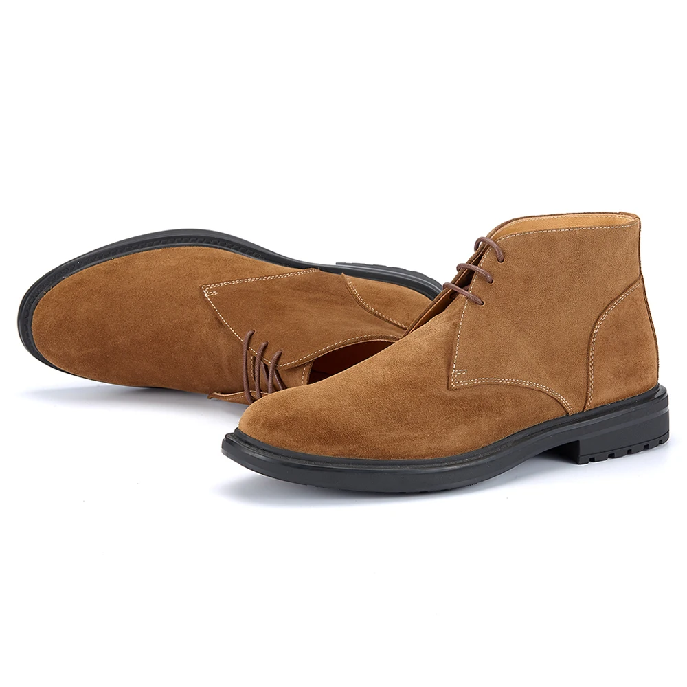 Men's Cow Suede Leather Shoes Waterproof Fashionable