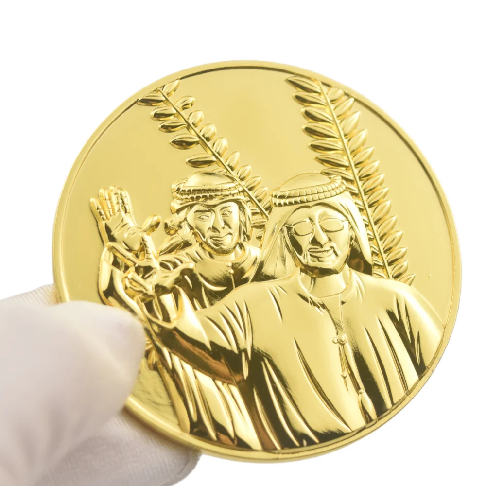 두바이 챌린지 코인 부르즈 칼리파 UAE 기념주화 금 에나멜 메달리온 (교통부)