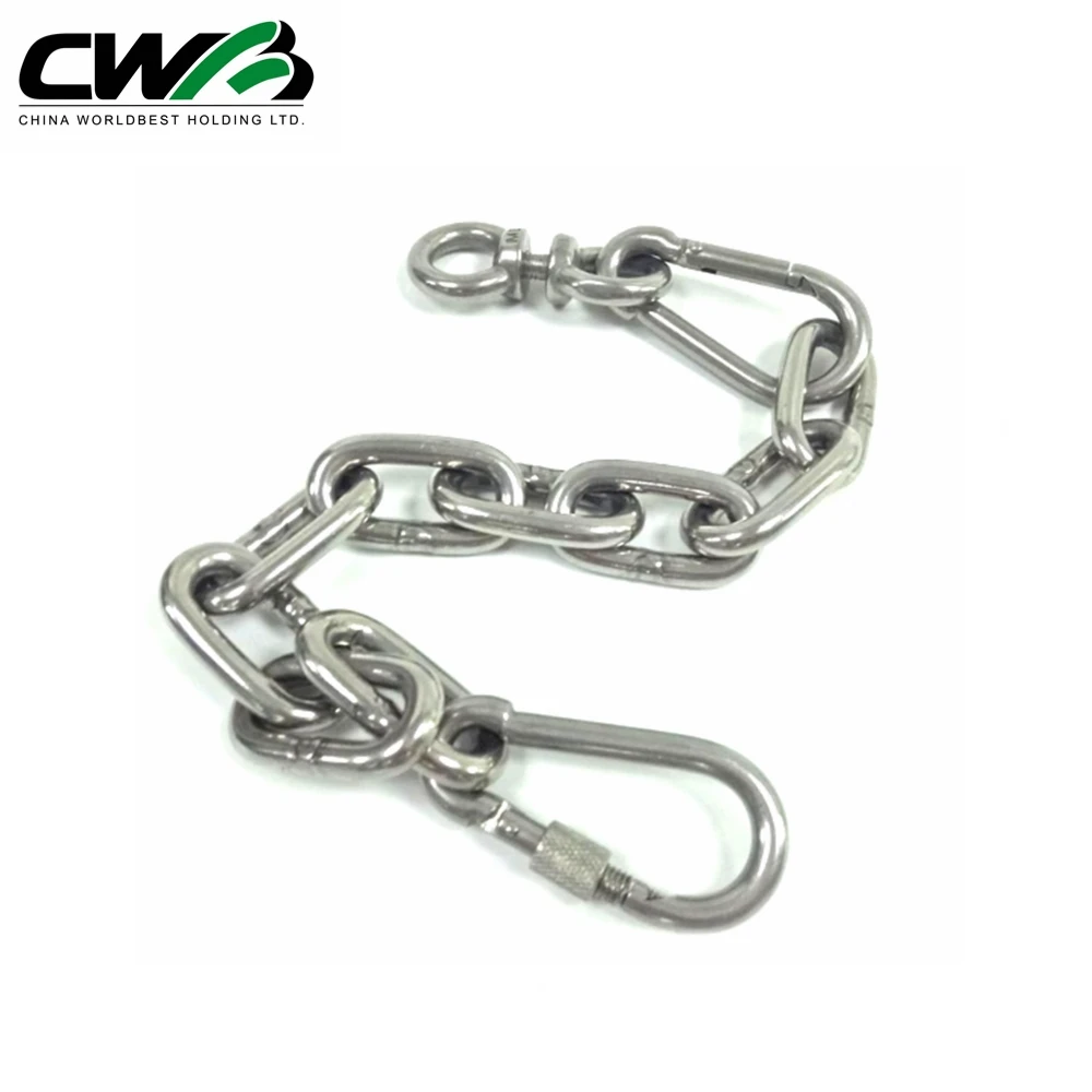 DIN763 304 Long Link Chain Galvanized Polished Stainless Steel Twisted DIN766 Short Link Chain