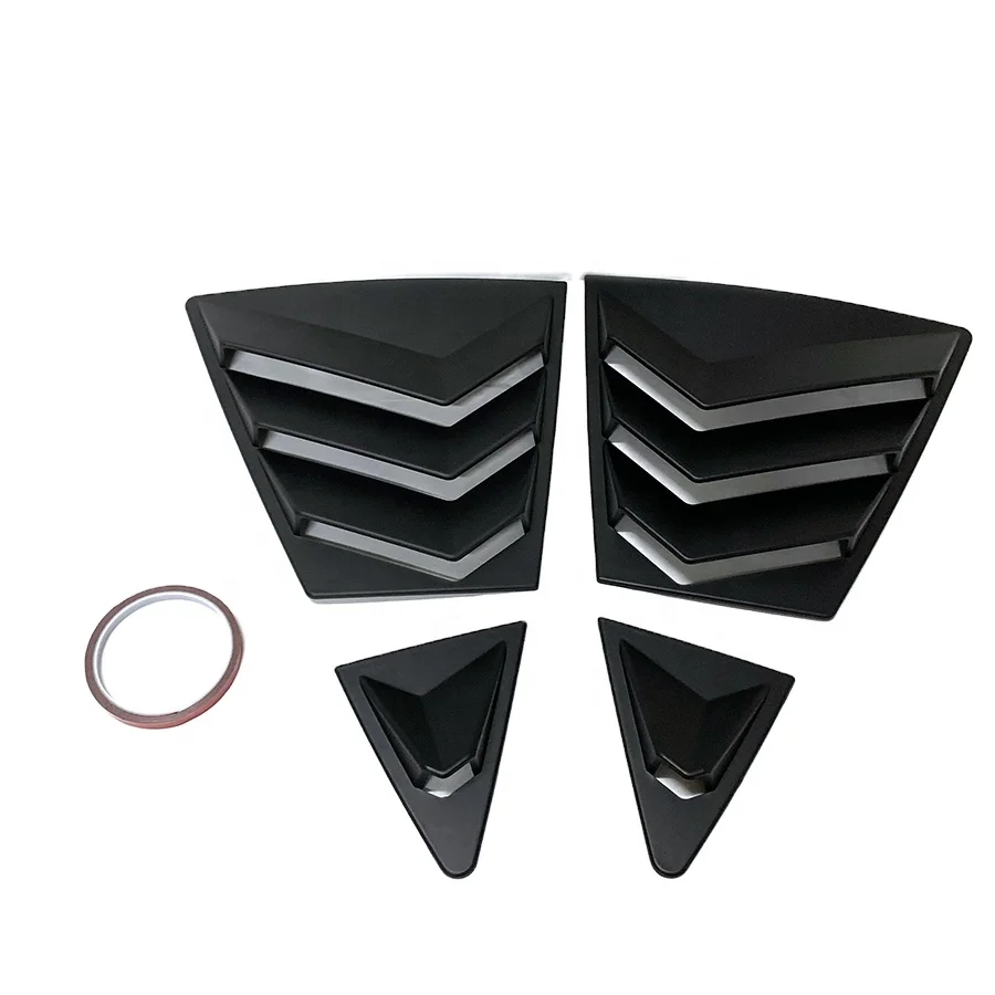 Tiypeor Rear Side Window Louvers Air Vent Scoop Shade Shutter Panel Exterior Decoration Trim for Toyota Corolla 2020-2023