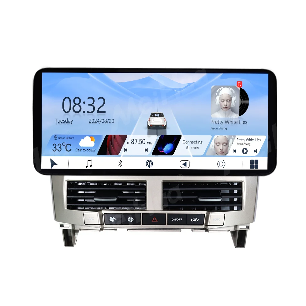 Meihua 12.3inch Portable Car Audio Dashboard Panel for Lexus RX300-350 2004-2007 Capacitive Touch Screen Android OS Built-in