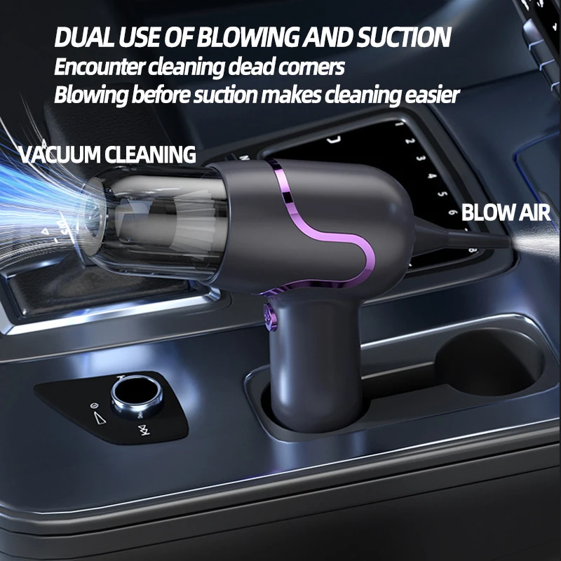 PCMOS 2-in-1 Cordless Handheld Vacuum Cleaner Large Power Portable ABS Dry & Wet Cleaning Wireless Technology - view 6