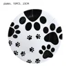 Black white-10pcs 9inch paper plates