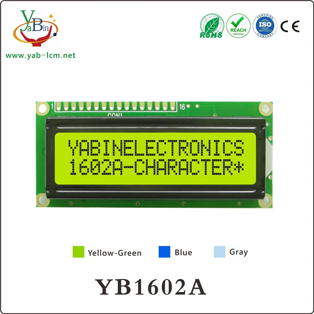 16X2 1602 character Lcd  Module YB1602A
