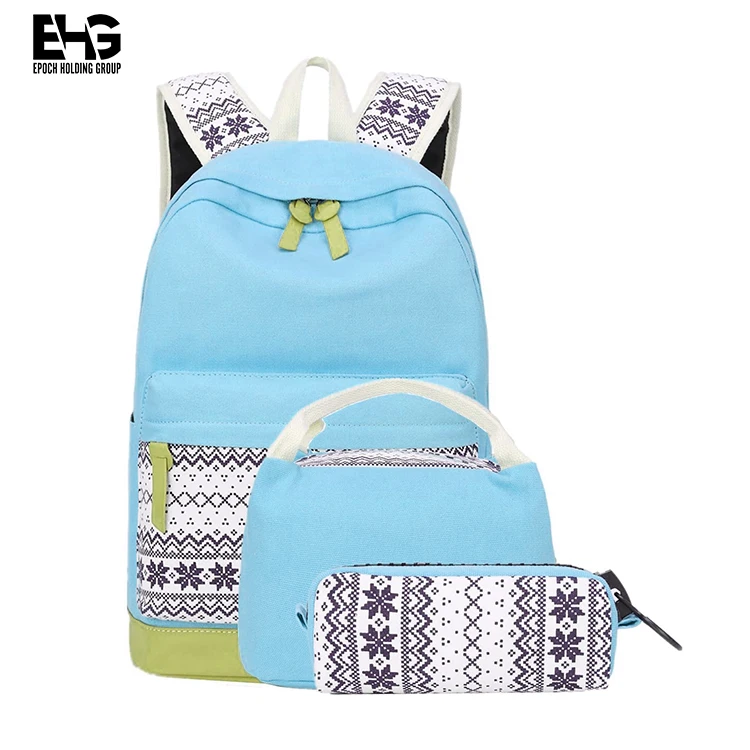 Source 3 set Kids School Bags Girls Printing Bookbags with Lunch Bag and  Pencil Case, cartoon school backpack bag set on m.