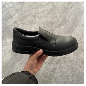 Zstep Food Factory Black Color Laboratory Shoes slip Resistant Anti Static Steel Toe