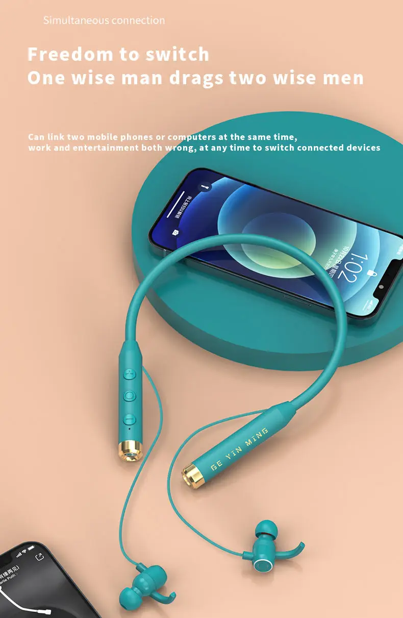 Manufacturers Of Hot Outdoor Sports Neck Inear Earbuds Foldable