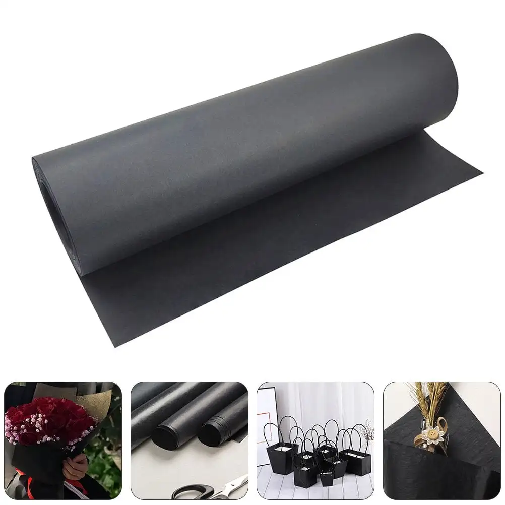 Customizable Black Kraft Paper Roll Recyclable Paper Very Suitable For