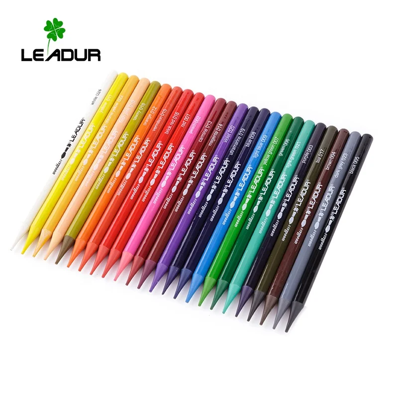 Оптовая продажа 12 24 36 цветов акварельный карандаш без дерева водорастворимый цветной