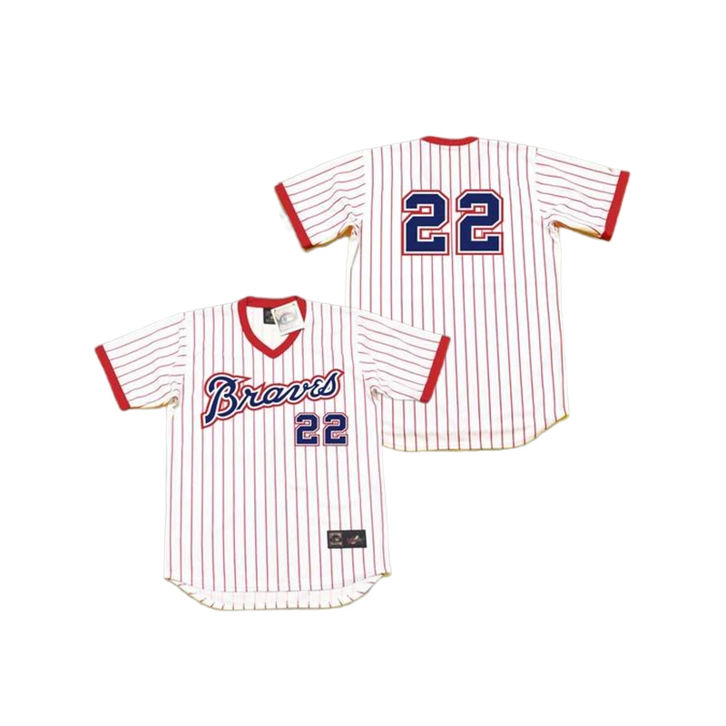 Wholesale Men's Atlanta 19 Denis Menke 22 Brett Butler 22 Rowland Office  Throwback Baseball Jersey Stitched S-5xl From m.