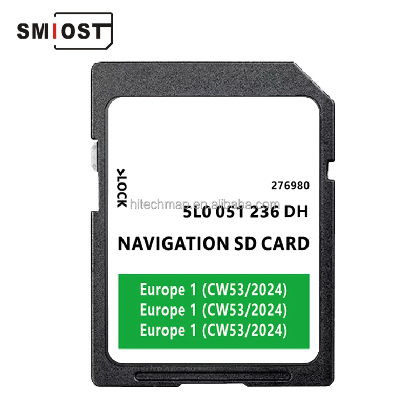 32GB CID SD Map Memory Card 2023 Navigation Car GPS Update Software for Skoda MIB2 Amundsen