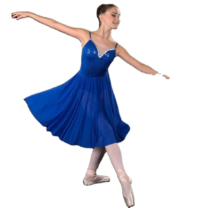blue lyrical dress Monochromatic Costume (Size 10) Whitney Deal Blue and Silver Long Lyrical