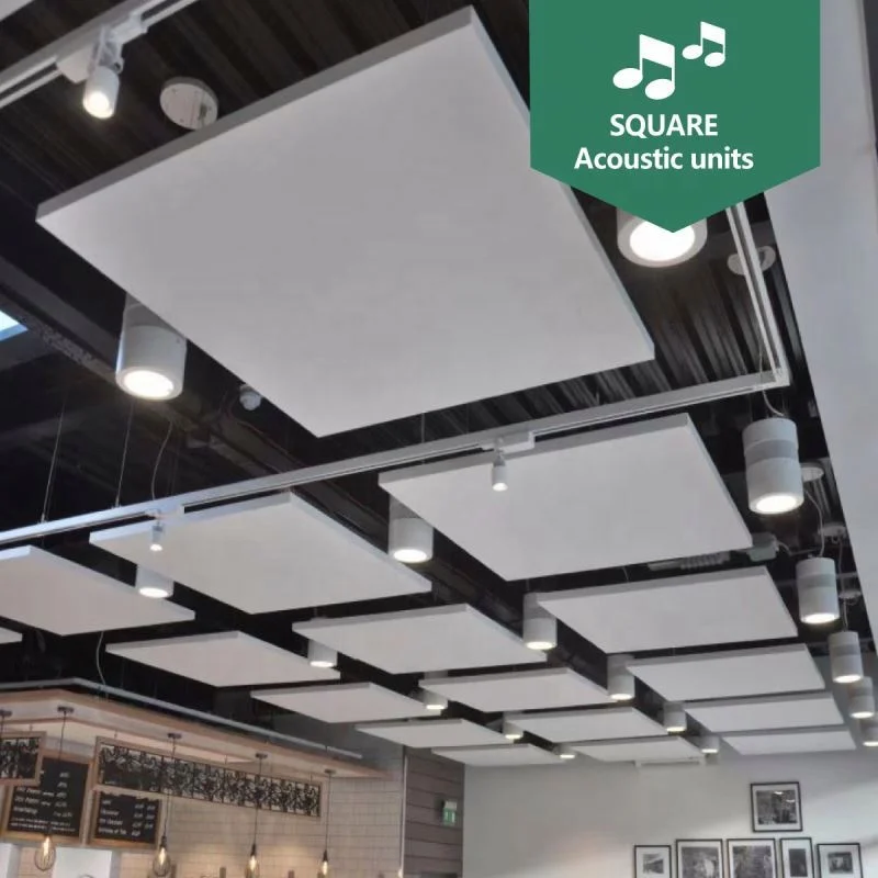 Group Patterns Acustic Suspended Panel with Fiberglass for Hanging Ceiling System for School Hospital