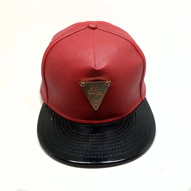 Shop Our Collection of Snapback Hats with Metal Badge PU Leather
