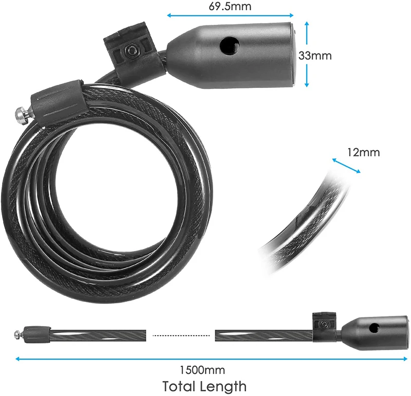 Stainless Steel Lock Fingerprint Bike Locks Keyless Smart Fingerprint