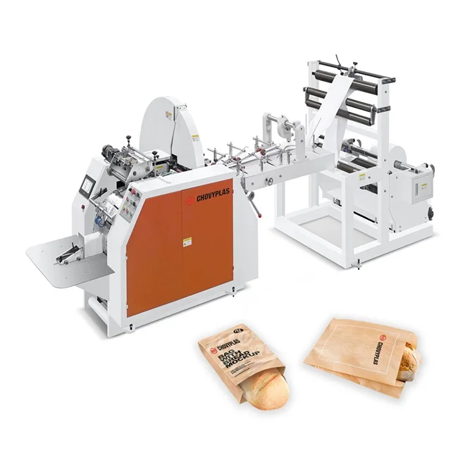 CP-JD400  Fast Speed Suit for Small Factory Brown Kraft Paper Bread Bag Making Forming Machine