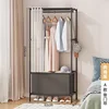 Single row a- black [with curtain]]