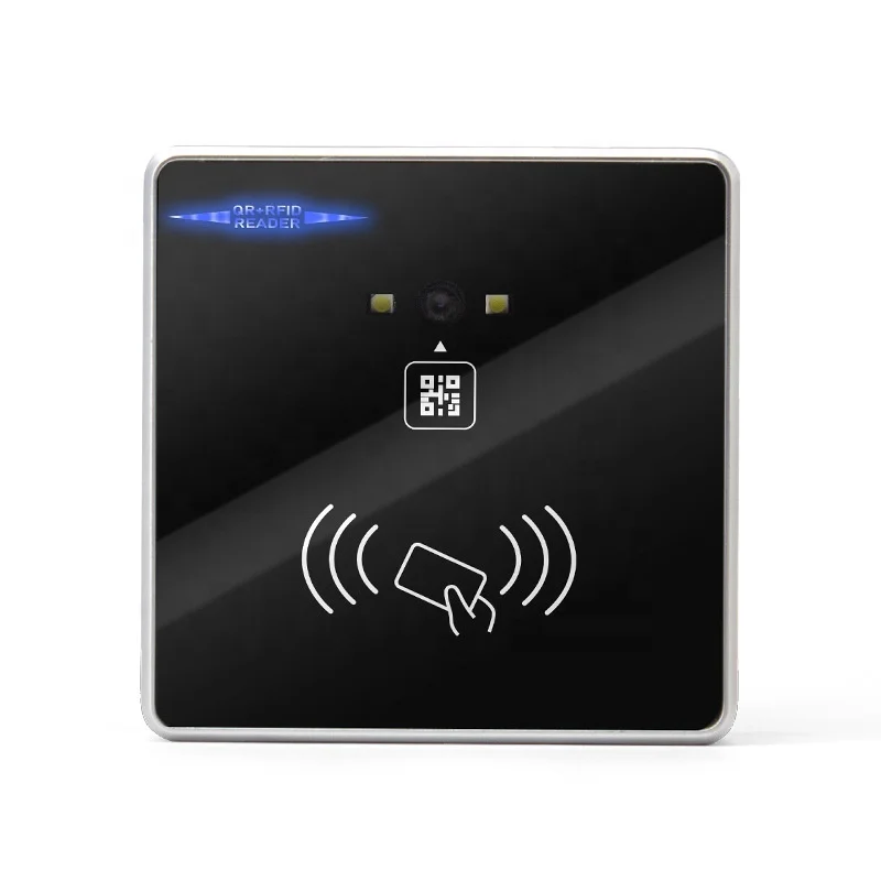 Wall Mounted RFID NFC QR Code 2D Barcode Reader Scanner With Wiegand RS232 for Access Control System