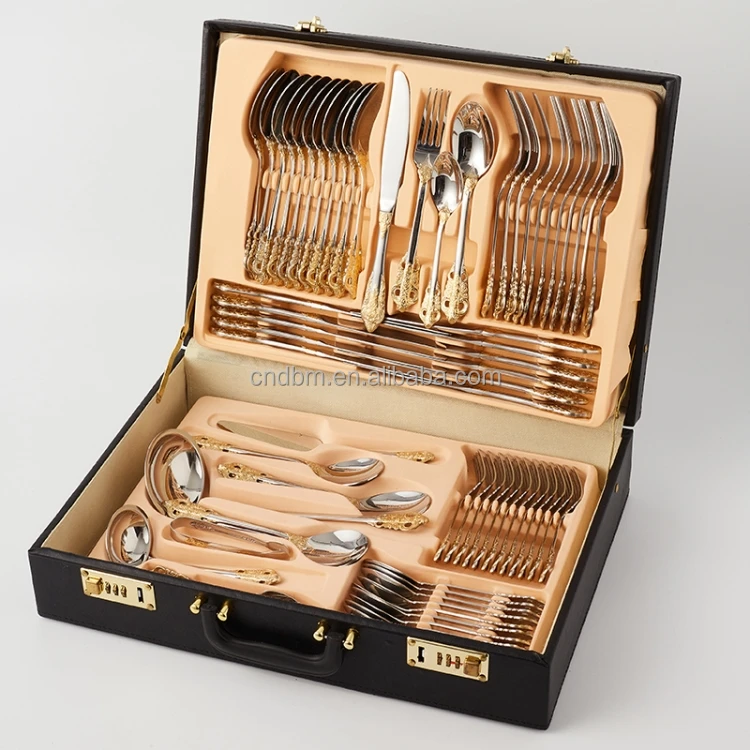 304 72 Pcs Stainless Steel Flatware Set 72pcs Spoon Fork And Knife ...